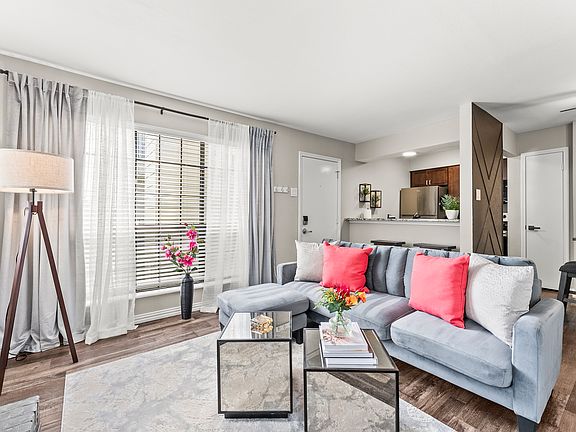 Cozy and bright. Comfy couch, professionally designed space