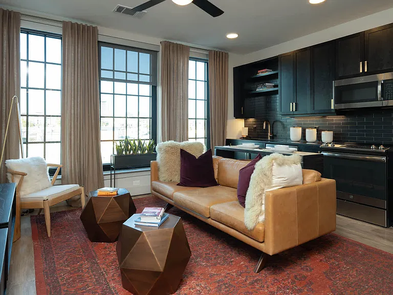 Living Room with Hard Surface Flooring