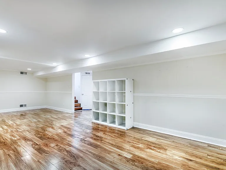 Basement recreation room.