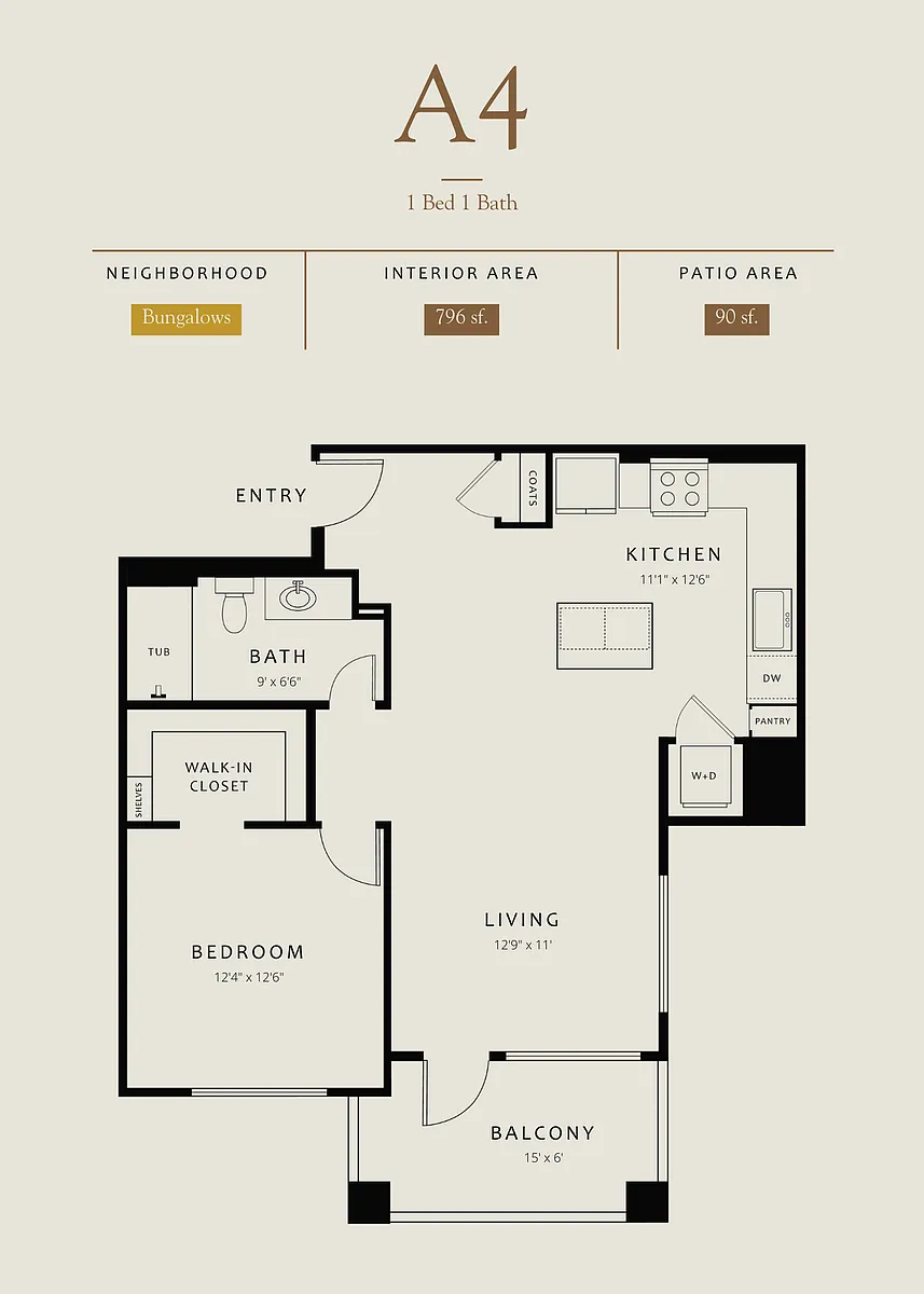 Floor plan A4 Bungalows
