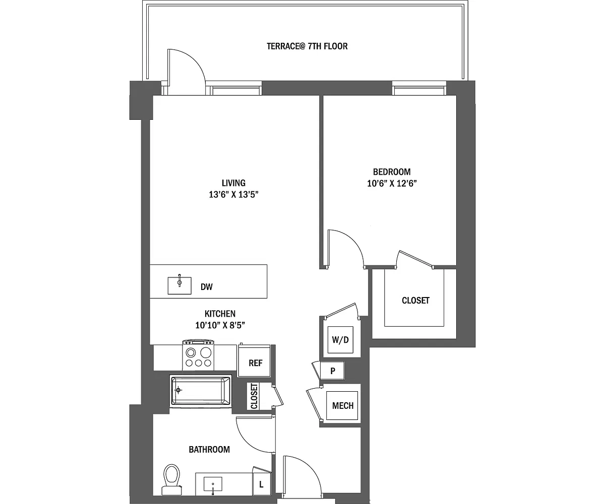 Floor plan The Hollis I - IV