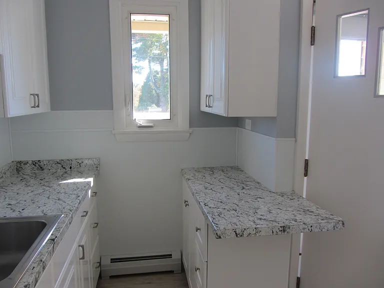 Kitchen and kitchen window.