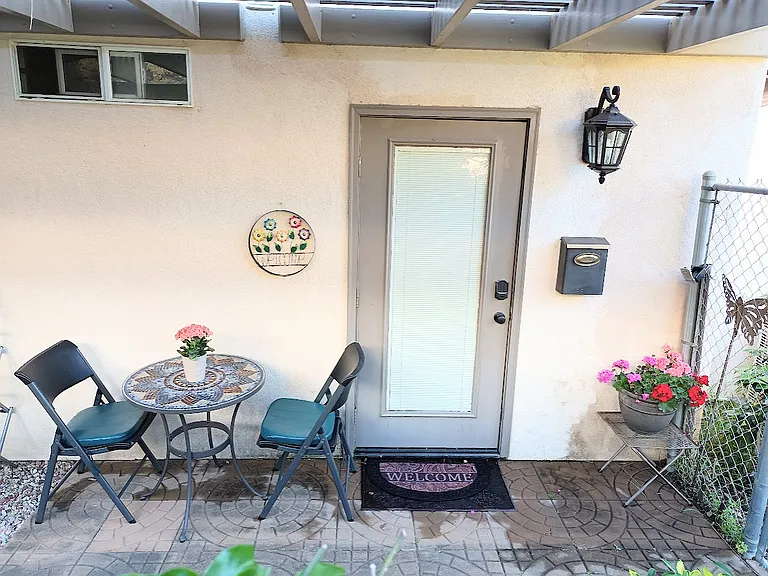 Private main entrance of guest home.