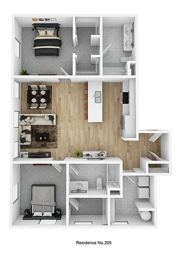 Floor plan 205