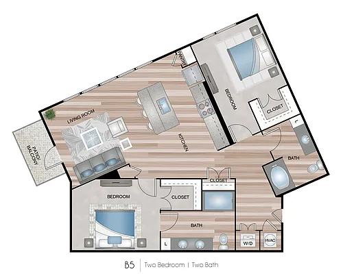 Floor plan Two bedroom
