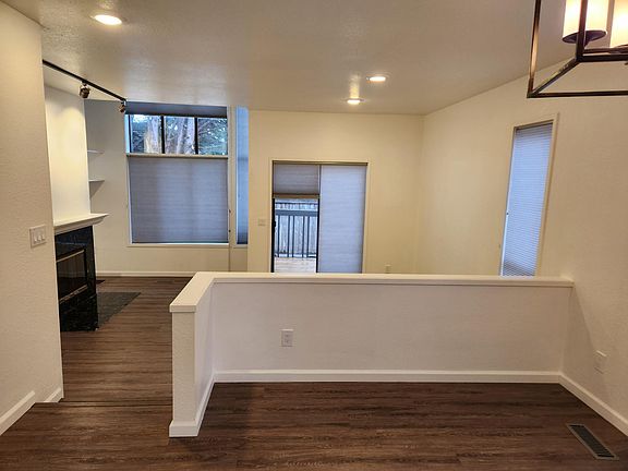 dinning room with living room behind