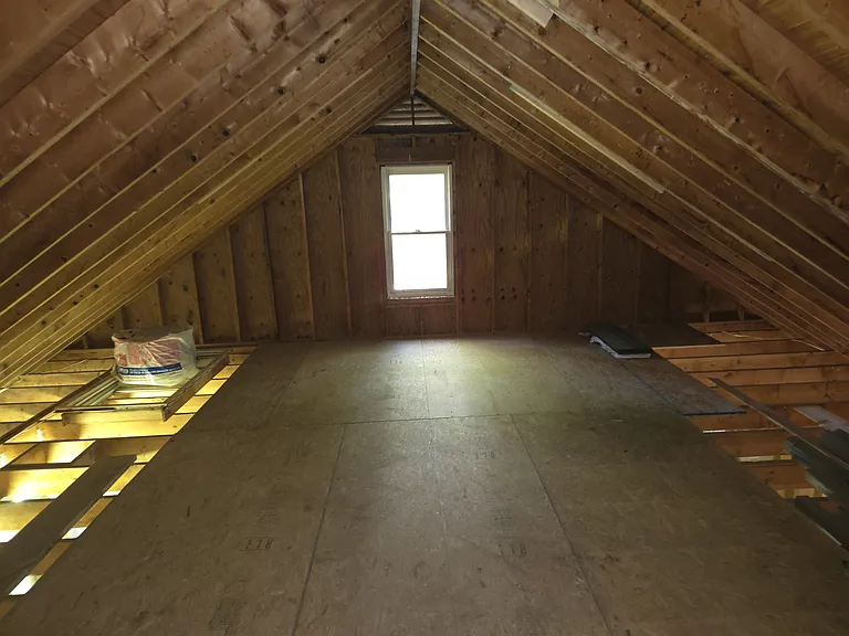 Upstairs in garage/workshop