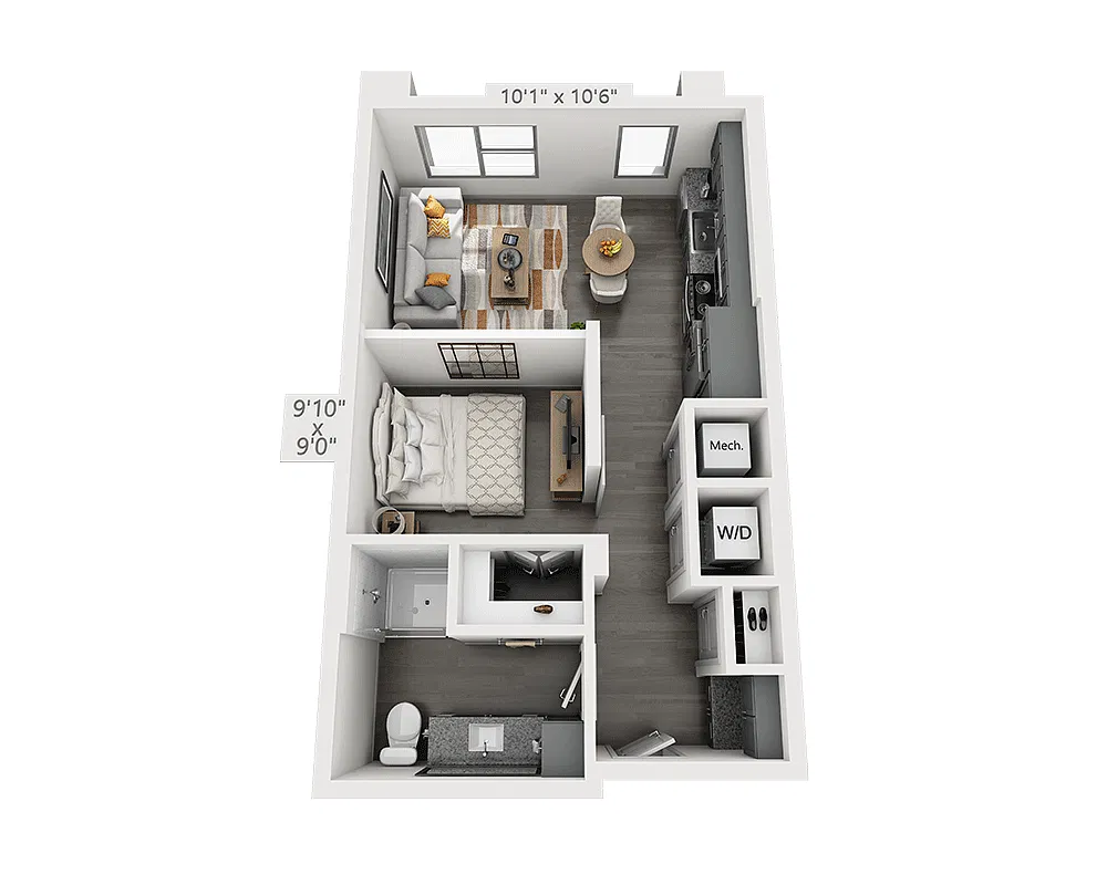 Floor plan Studio E1E-II