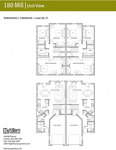 Floor plan 3 Bedroom Townhouse