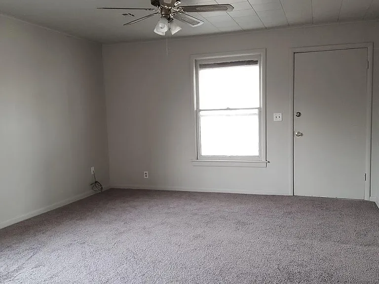 Living room with new carpet