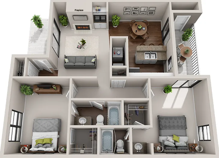 The Outrigger Floorplan Diagram