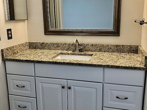 Master Bath vanity (granite)