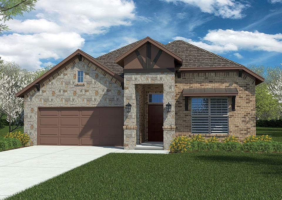 D.R. Horton's The Aledo Floorplan Elevation G. Photos shown here may not depict the specified home & features included are for illustration purposes only.