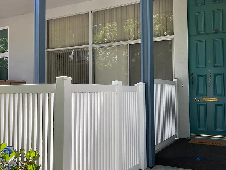 Private fenced in patio.