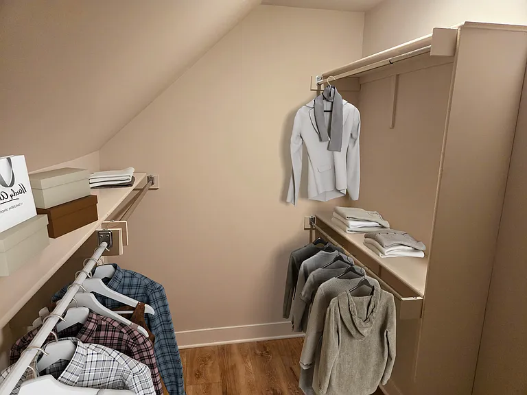 Walk in closets abound!