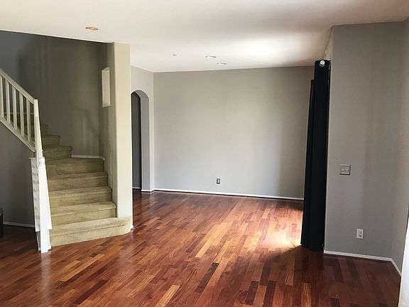 open dining room faces back yard