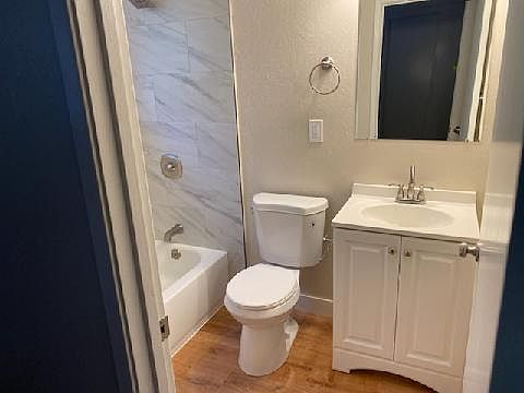 Renovated bathroom.