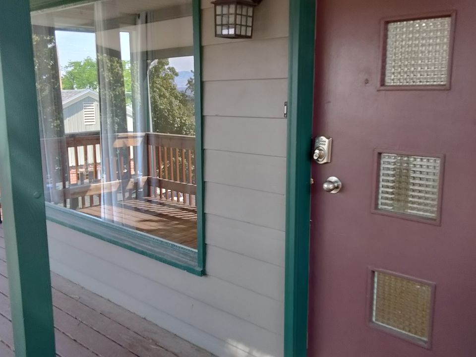 Front door and porch