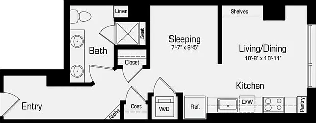 M4 | Studio | 501 Sq. Ft. M4 | Studio | 501 Sq. Ft.