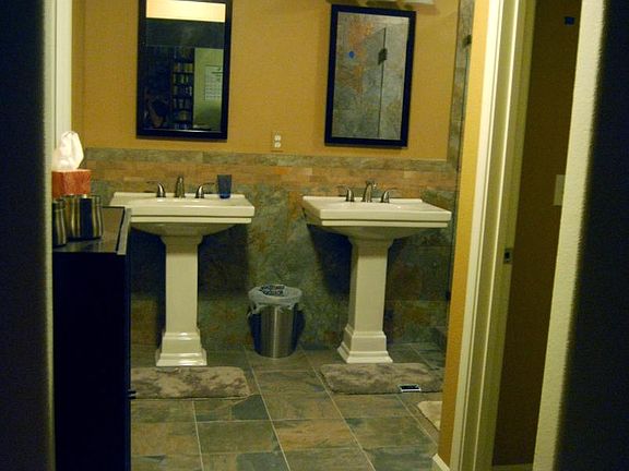 upscale and modern master bath