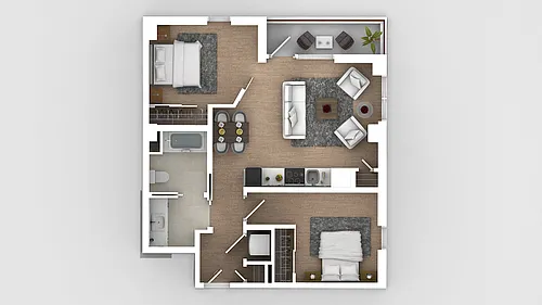 Floor plan Urban 2x1