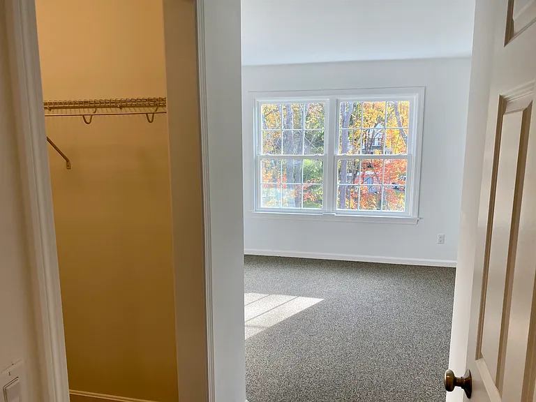 Primary bedroom from hallway