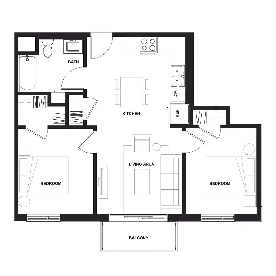 Floor plan C1-60 - Income Restrictions Apply