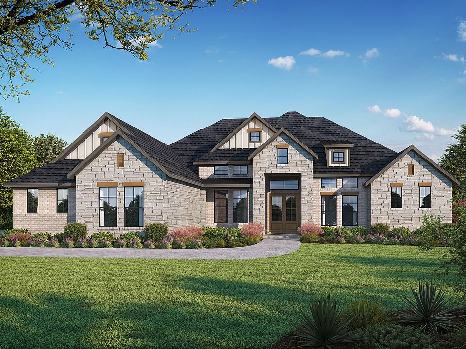 Exterior rendering of a new traditional style custom home by Kindred Homes