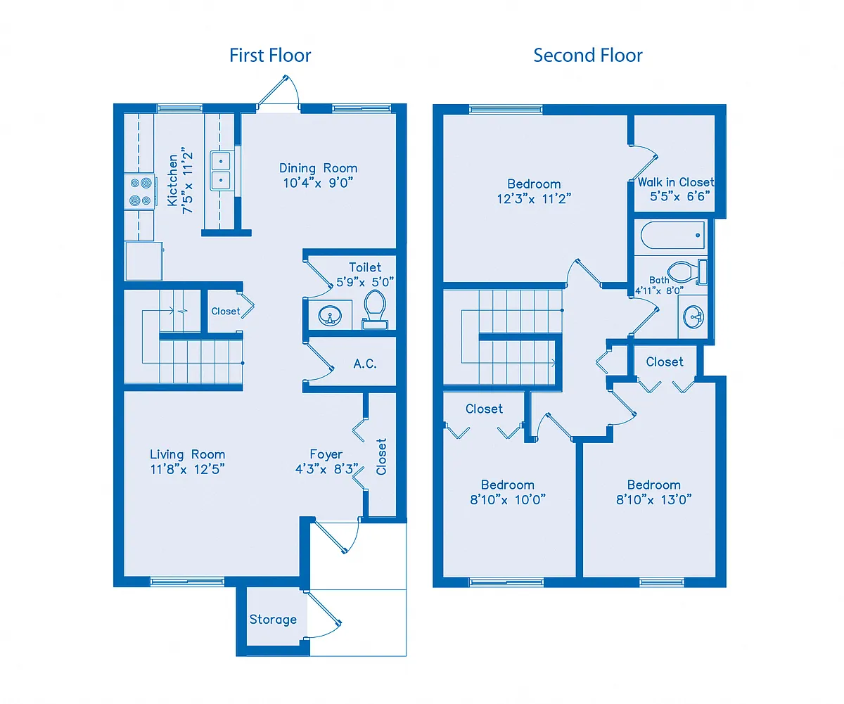 Floor plan Model C Townhome
