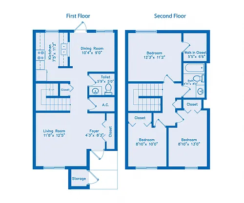 Floor plan Model C Townhome