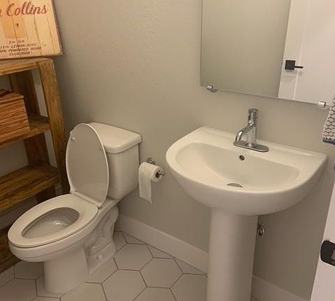 Basement bathroom