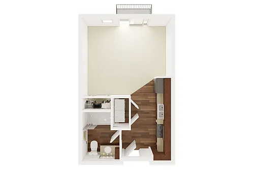 Floor plan Studio - Spruce