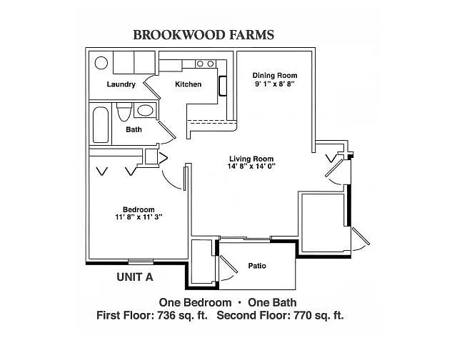 Floor plan 1 Bedroom