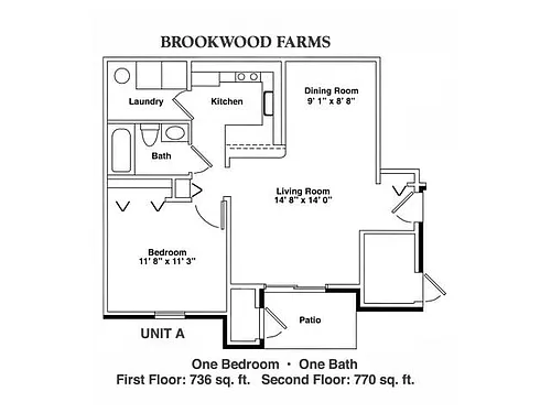 Floor plan 1 Bedroom