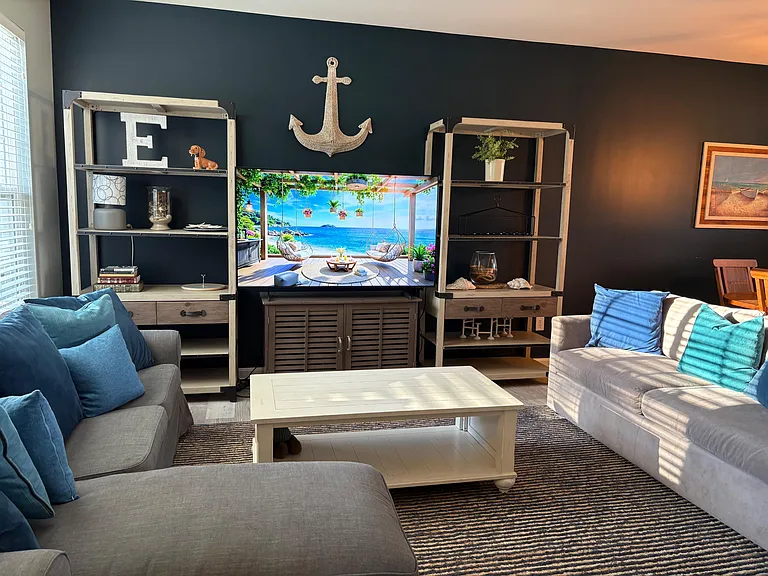 Amazing, roomy, stylish living area. Open yet pockets of privacy. Modern, bright, every need you have will be met.