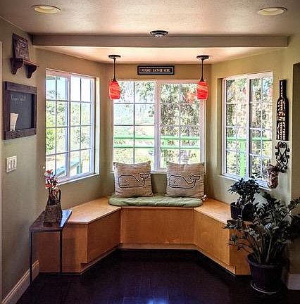 Bay window with canyon views
