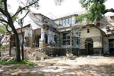 Stone work in progress