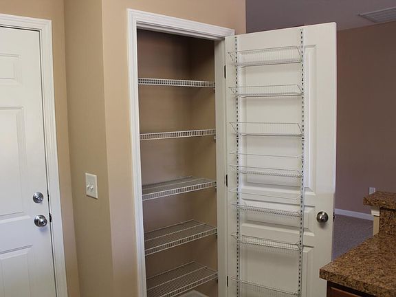 Pantry with extra shelving