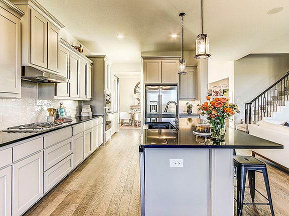 Kitchen with breakfast bar island