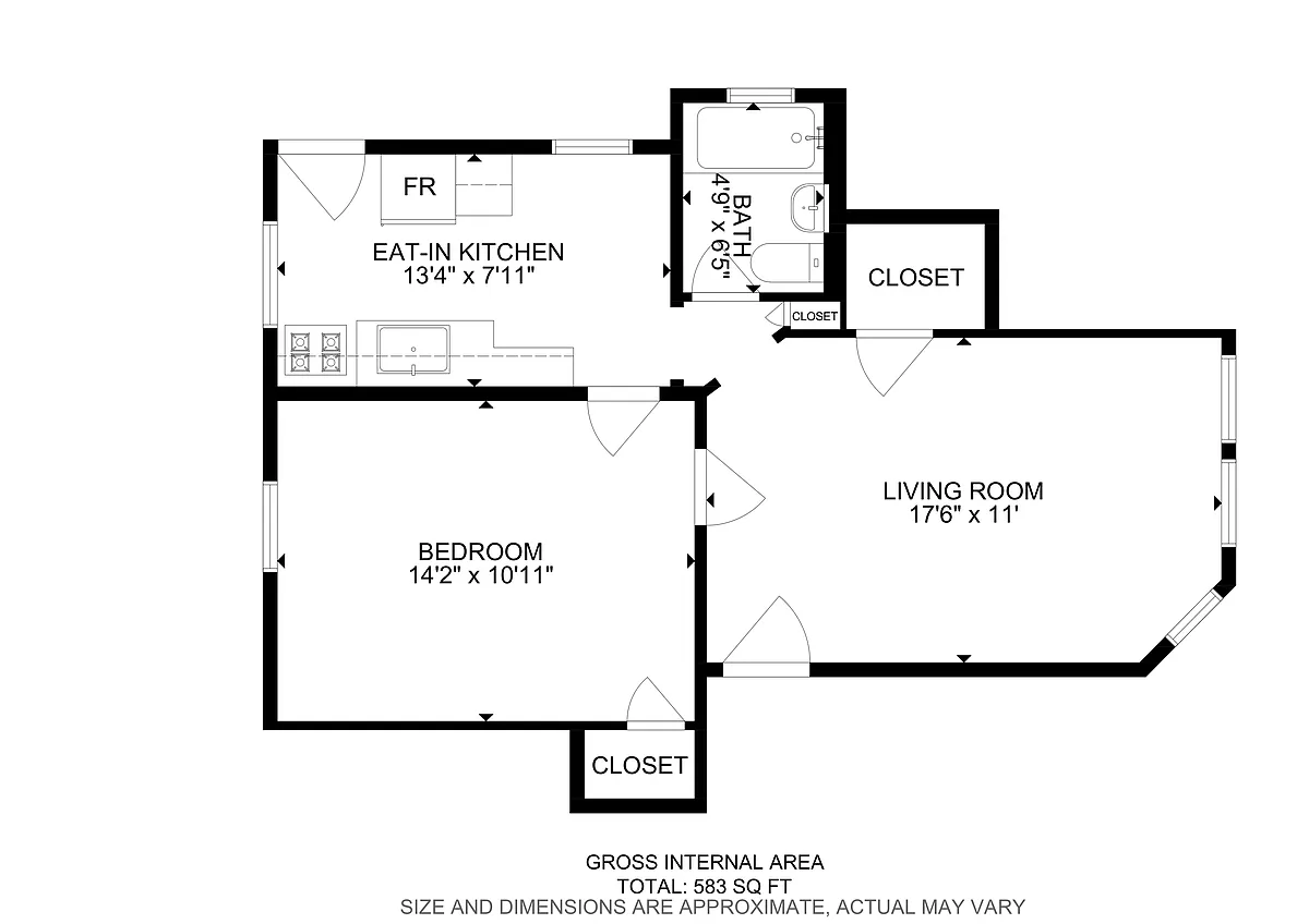 Floor plan One Bedroom