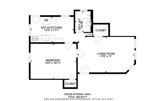 Floor plan One Bedroom