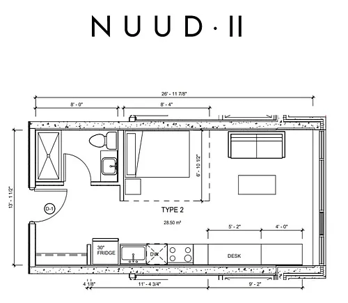 Floor plan Studio 2