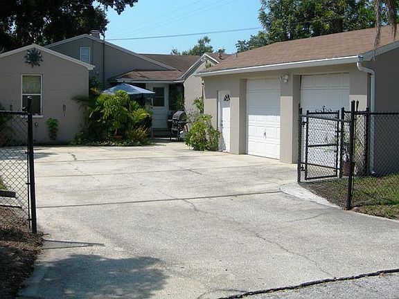 2 car garage and parking pad