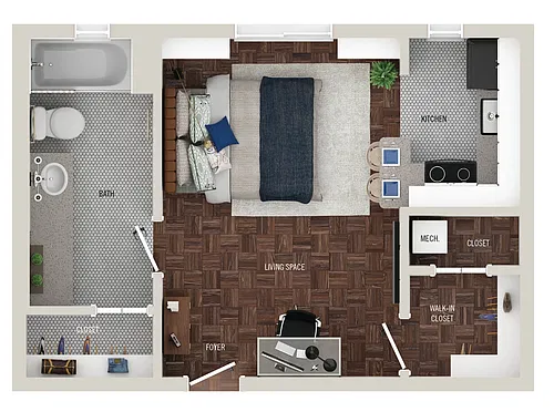 Floor plan Library Park I | S3