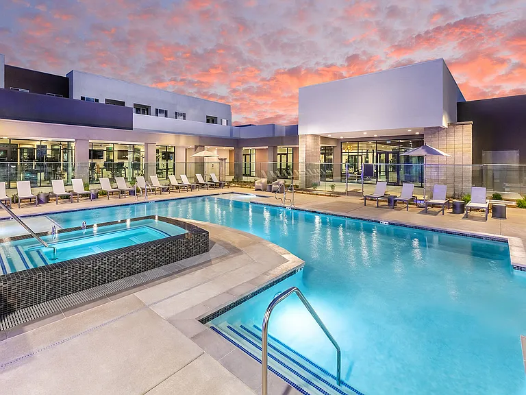 Enjoy the spa and resort style pool