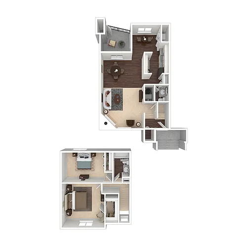 Floor plan B2 Haven Townhome