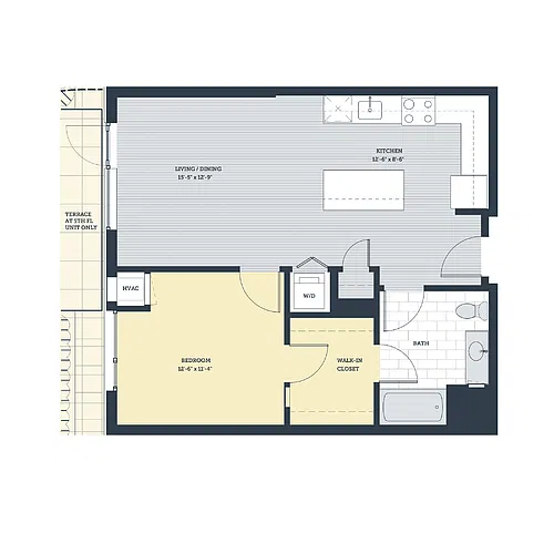 Floor plan 1H