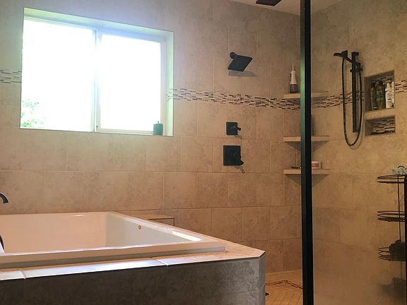 Master bath in back unit