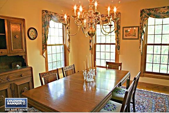 Wood floors in formal dining