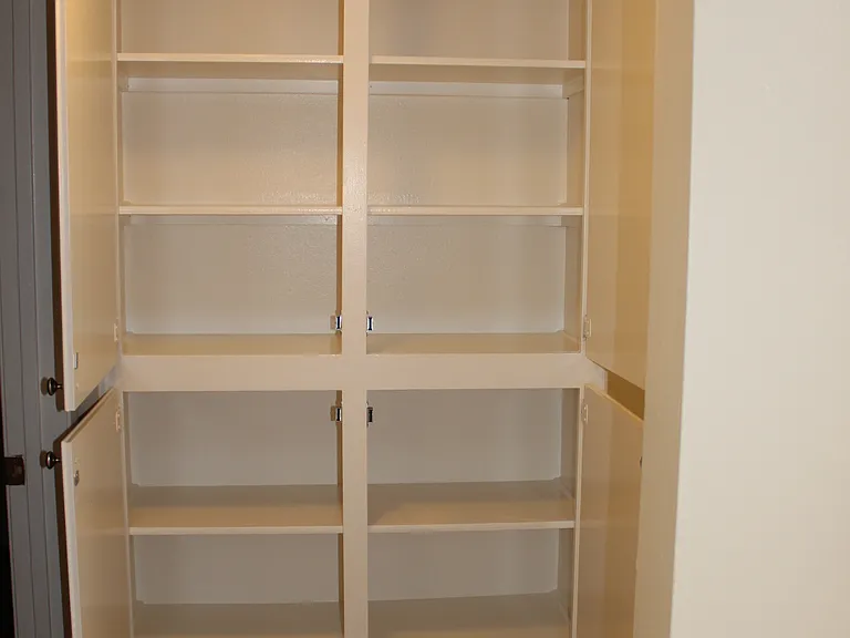 hallway storage open
